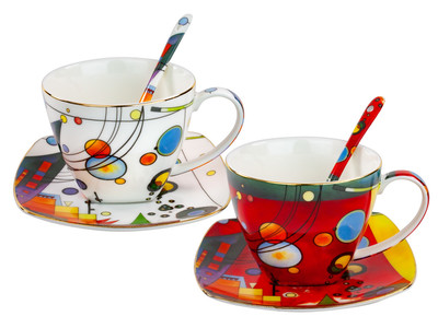 2821 SET 2 KAPUČINO VASILY KANDINSKY R/B