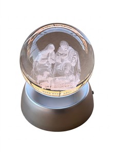 KROGLA STEKLO+STOJALO JASLI