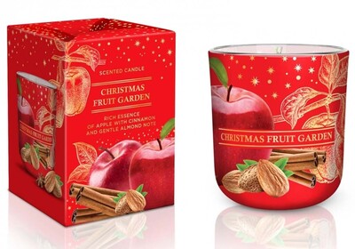 3076 SVEČA CHRISTMAS FRUIT GARDEN 150G