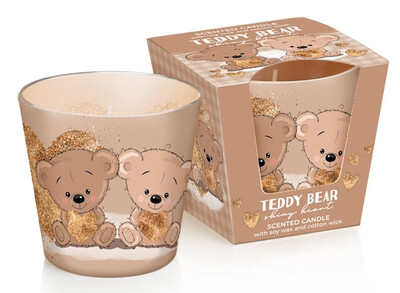 4140 SVEČA BEAR SHINY HEART