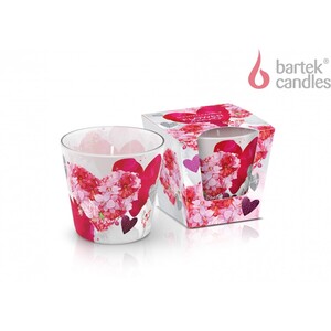 SVEČA FLOWER HEARTS 115G