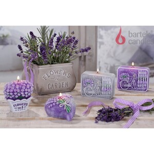 SVEČA LAVANDA SRCE,ŠOPEK,MILO