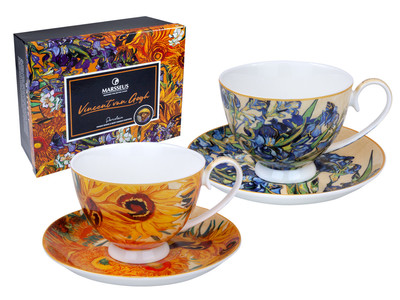 2128 SET 2 KAPUČINO IRIS+SONČNICE